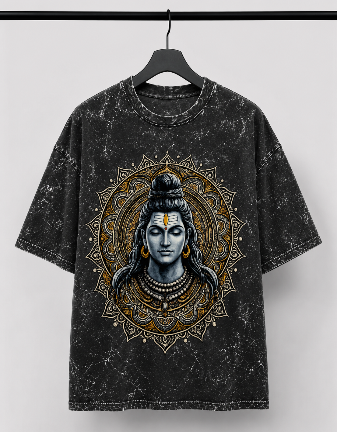Unisex Acid Washed Oversized Tee