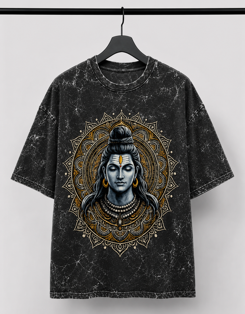 Unisex Acid Washed Oversized Tee